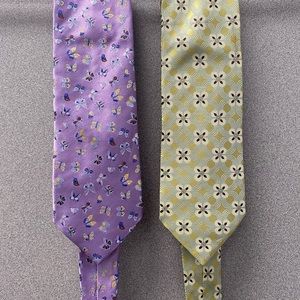 Bundle of two Zegna silk ties